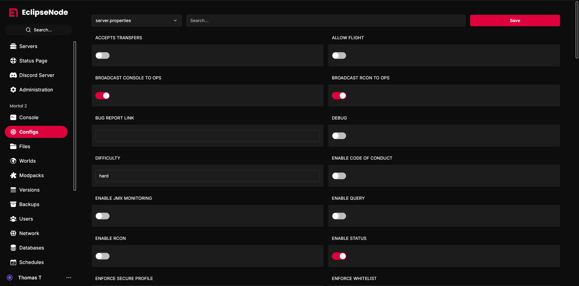 Configuration Feature